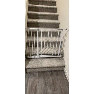 28.9-42.1" Wide Baby Gate for Stairs, 30" Tall Dog Gates for Doorways